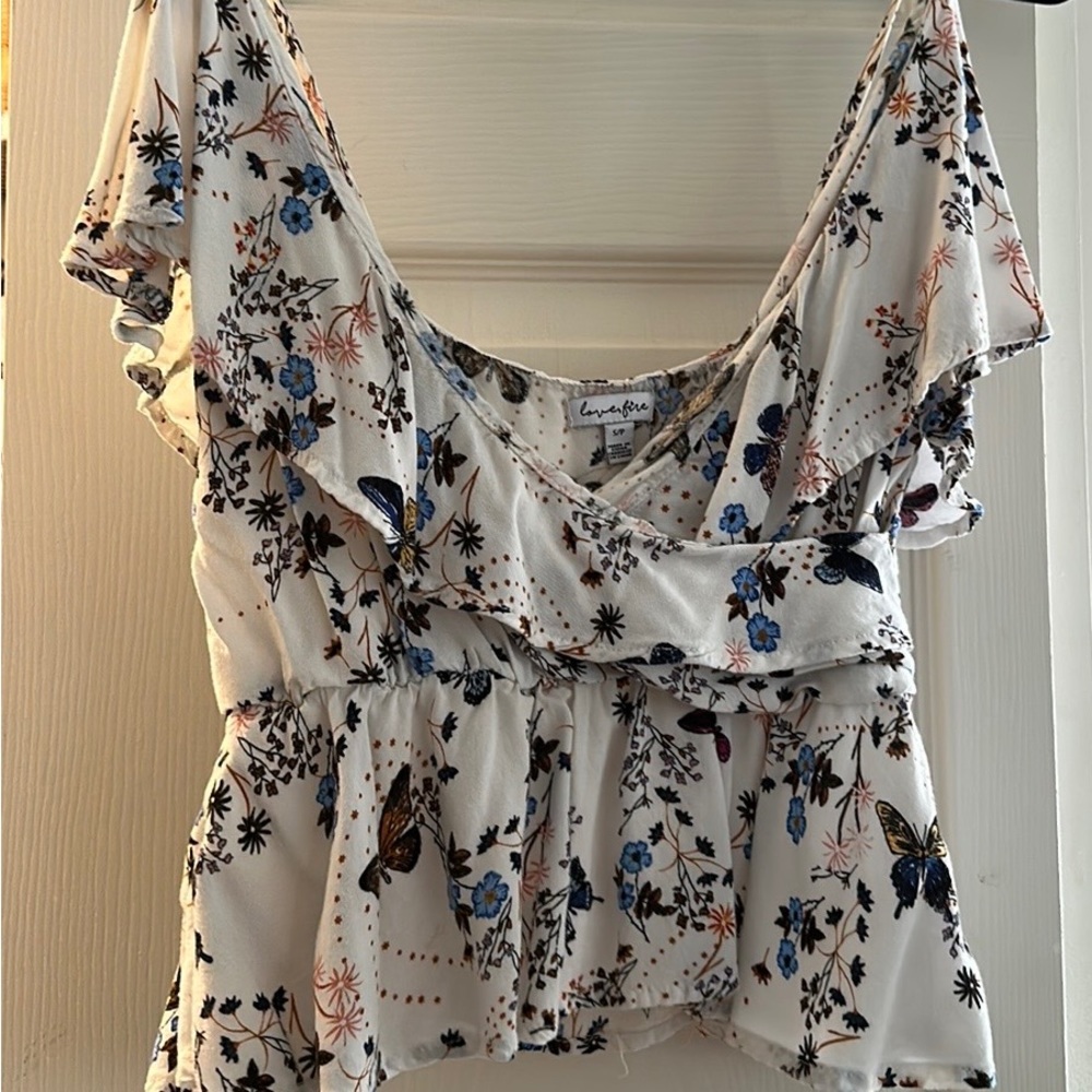 Love fire| butterfly and flowers